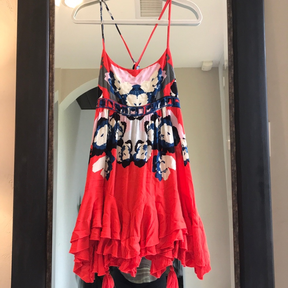 Free People Floral Flowy Dress